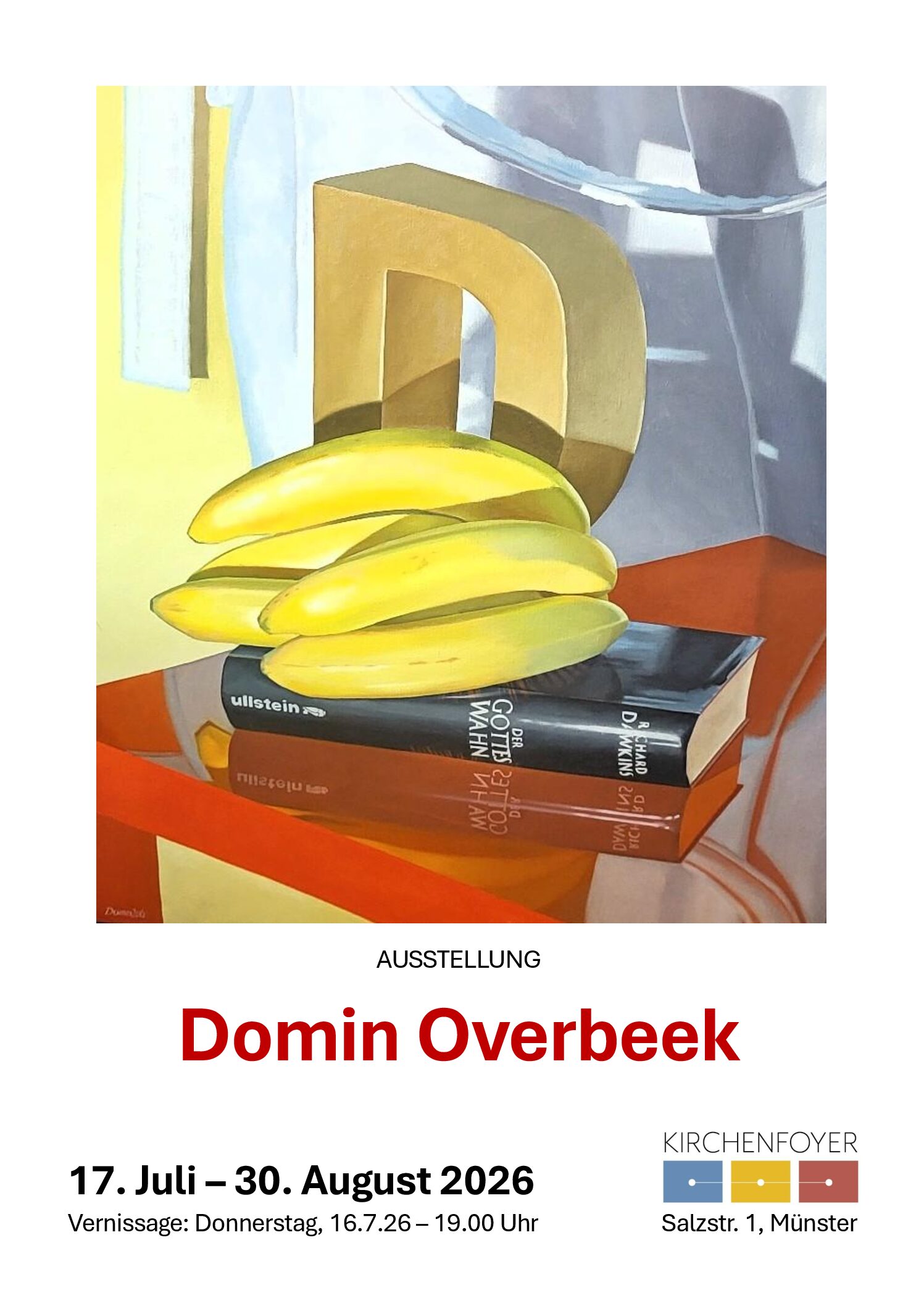 Sommerausstellung von Domin Overbeekim Kirchenfoyer